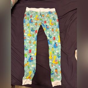 VGUC Little Sleepies Sesame Street Pajama Bottoms S